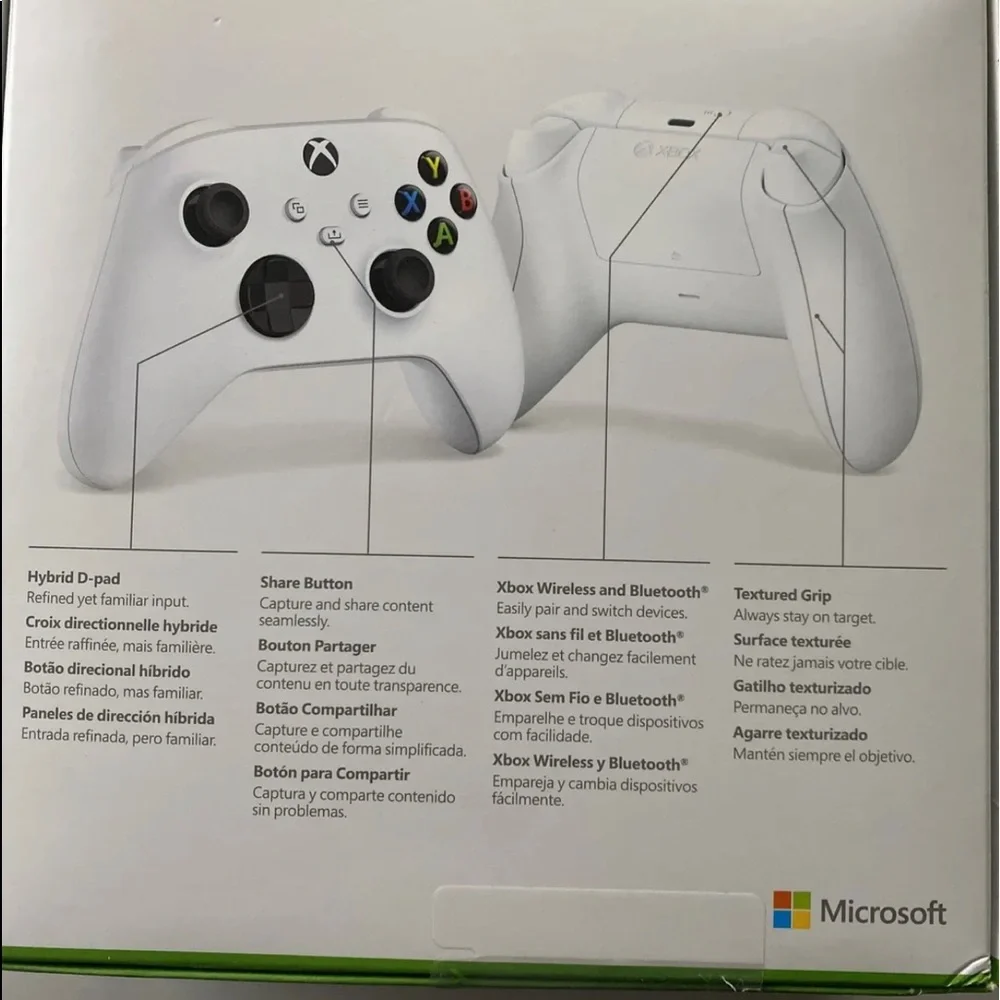 New Microsoft Wireless Controller for Xbox Series X/S White.